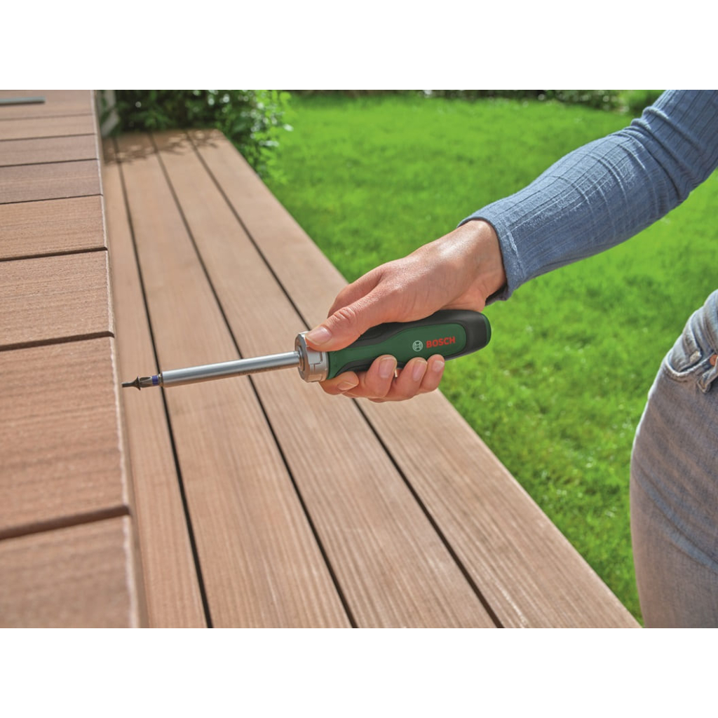 Викрутка Bosch з тріскачкою, 205мм, сталь CrV (1.600.A02.Z99) - фото 3 Викрутка Bosch з тріскачкою, 205мм, сталь CrV (1.600.A02.Z99) - фото 3