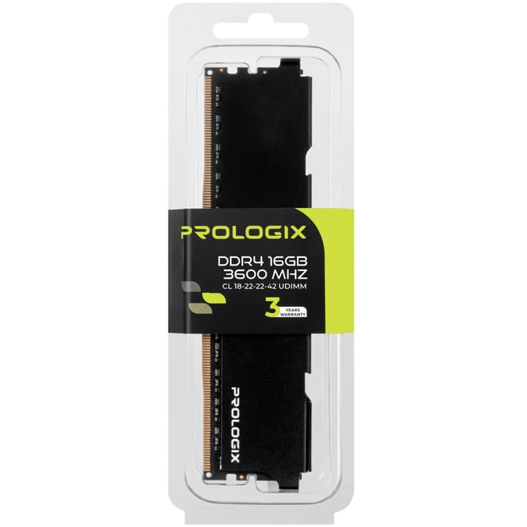 Модуль пам'яті для комп'ютера DDR4 16GB 3600 MHz Black Prologix (PRO16GB3600B4) - фото 4