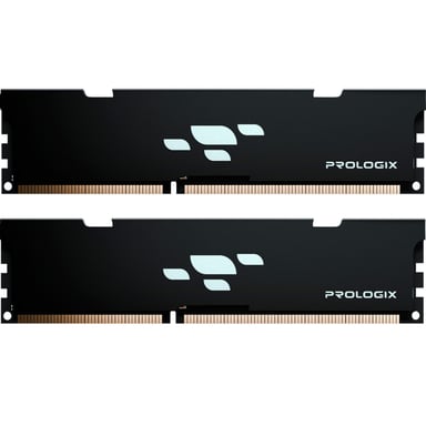 Модуль пам'яті для комп'ютера DDR4 16GB (2x8GB) 3200 MHz Black Prologix (PRO16GB3200B4K) - фото 1