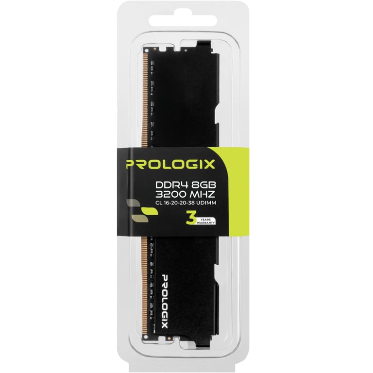 Модуль пам'яті для комп'ютера DDR4 8GB 3200 MHz Black Prologix (PRO8GB3200B4) - фото 4