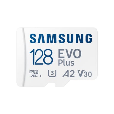 Карта пам'яті Samsung 128GB microSD class 10 UHS-I U3 V30 A2 EVO Plus (MB-MC128SA/EU) - фото 1