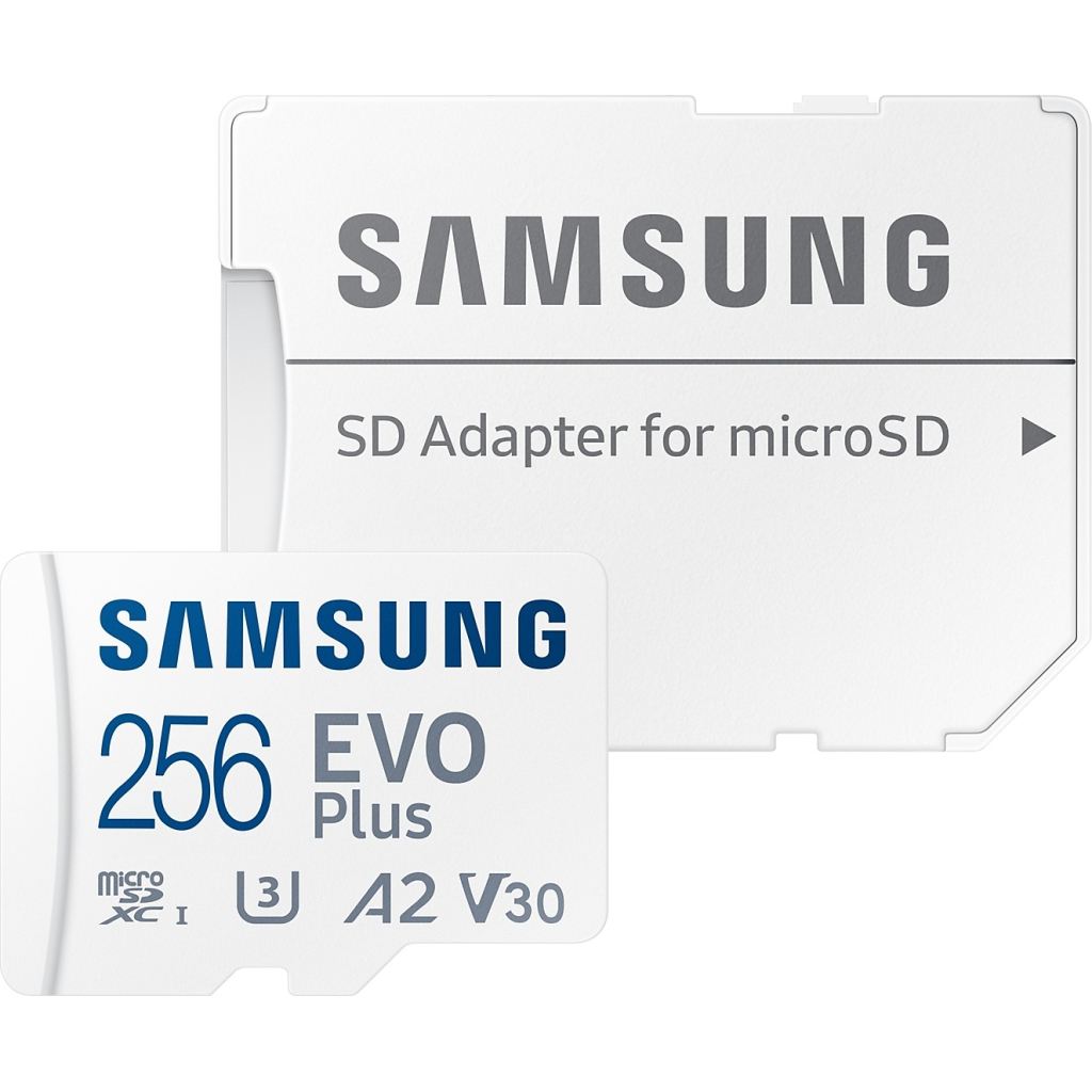 Карта памяті Samsung 256GB microSD class 10 UHS-I U3 V30 A2 EVO Plus (MB-MC256SA/EU)