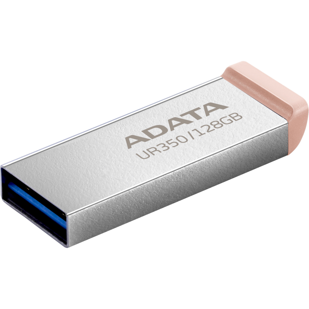 USB флеш накопичувач ADATA 128GB UR350 Silver/Beige USB 3.2 (UR350-128G-RSR/BG) - фото 2 USB флеш накопичувач ADATA 128GB UR350 Silver/Beige USB 3.2 (UR350-128G-RSR/BG) - фото 2