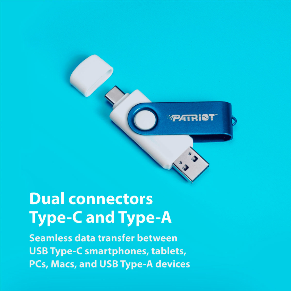 USB флеш накопичувач Patriot 64GB Xporter X550 USB 3.2/Type-C (PS64GX550AAD) - фото 6 USB флеш накопичувач Patriot 64GB Xporter X550 USB 3.2/Type-C (PS64GX550AAD) - фото 6