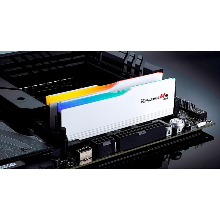 Модуль пам'яті для комп'ютера DDR5 64GB (2x32GB) 6400 MHz Ripjaws M5 RGB Matte White G.Skill (F5-6400J3239G32GX2-RM5RW) - фото 5