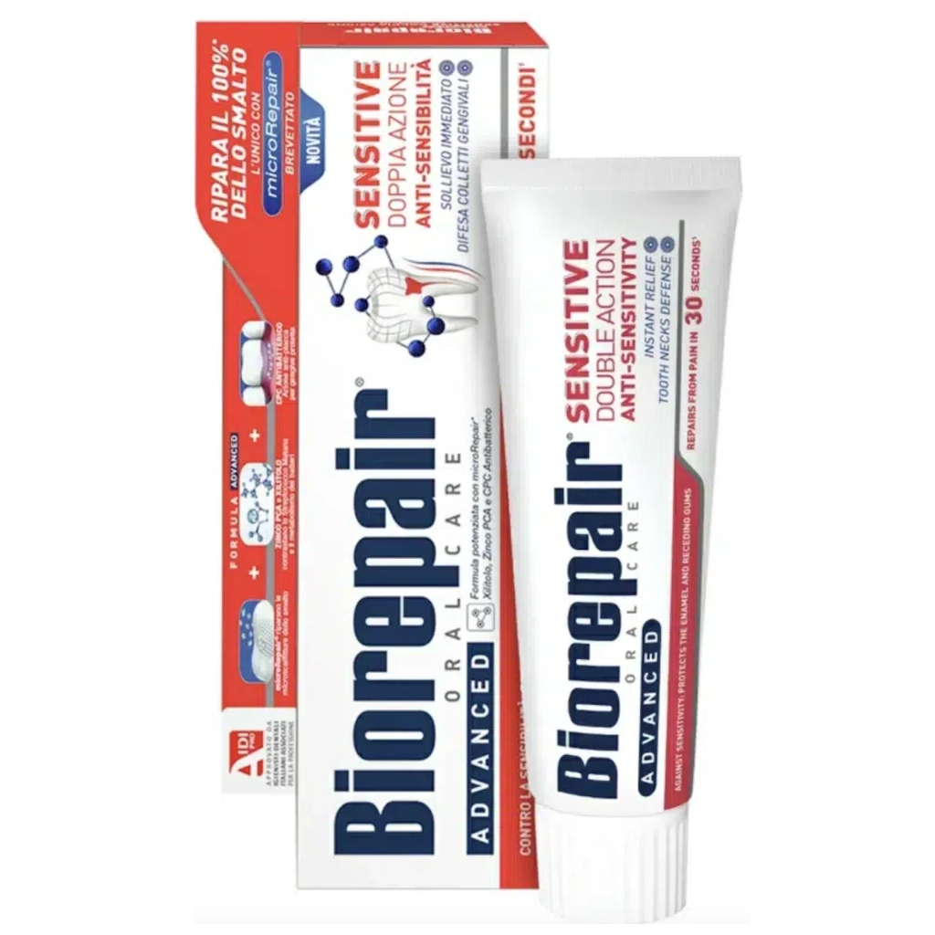 Зубна паста Biorepair Швидке позбавлення від чутливості 75 мл (8017331048443) - фото 2 Зубна паста Biorepair Швидке позбавлення від чутливості 75 мл (8017331048443) - фото 2