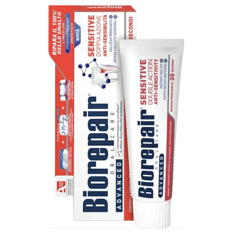 Зубна паста Biorepair Швидке позбавлення від чутливості 75 мл (8017331048443/8017331095416) - фото 2