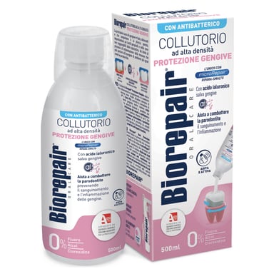 Ополіскувач для порожнини рота Biorepair Догляд за яснами 500 мл (8017331060735) - фото 1
