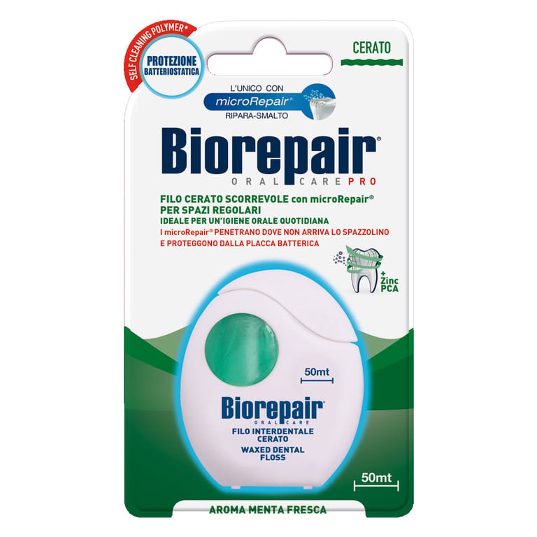 Зубна нитка Biorepair Щоденний захист з гідроксиапатитом 50 м (8017331038826)