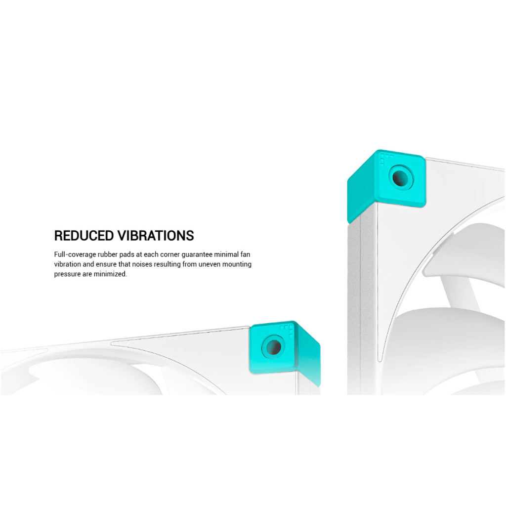 Кулер до корпусу Deepcool FD14 WH - фото 4 Кулер до корпусу Deepcool FD14 WH - фото 4