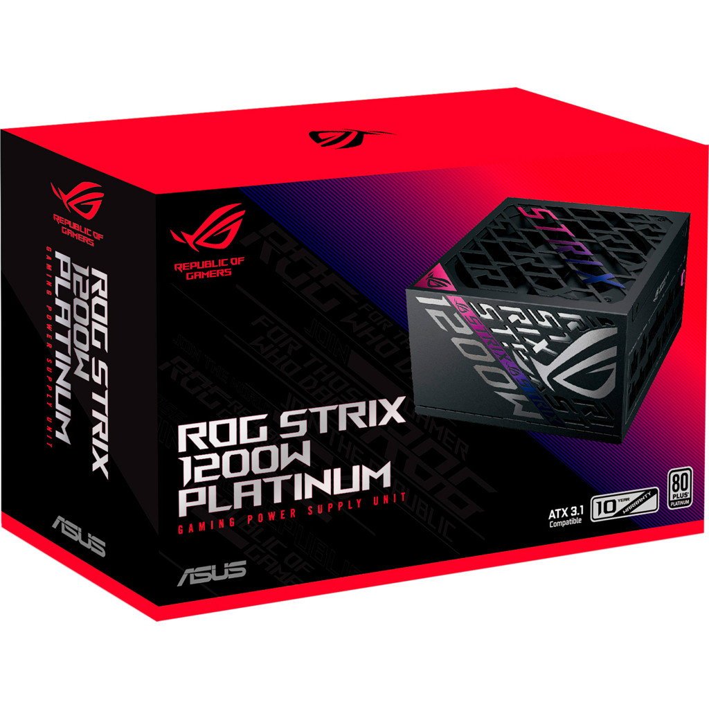 Блок живлення ASUS 1200W ROG STRIX (90YE00W0-B0NA00) - фото 4 Блок живлення ASUS 1200W ROG STRIX (90YE00W0-B0NA00) - фото 4