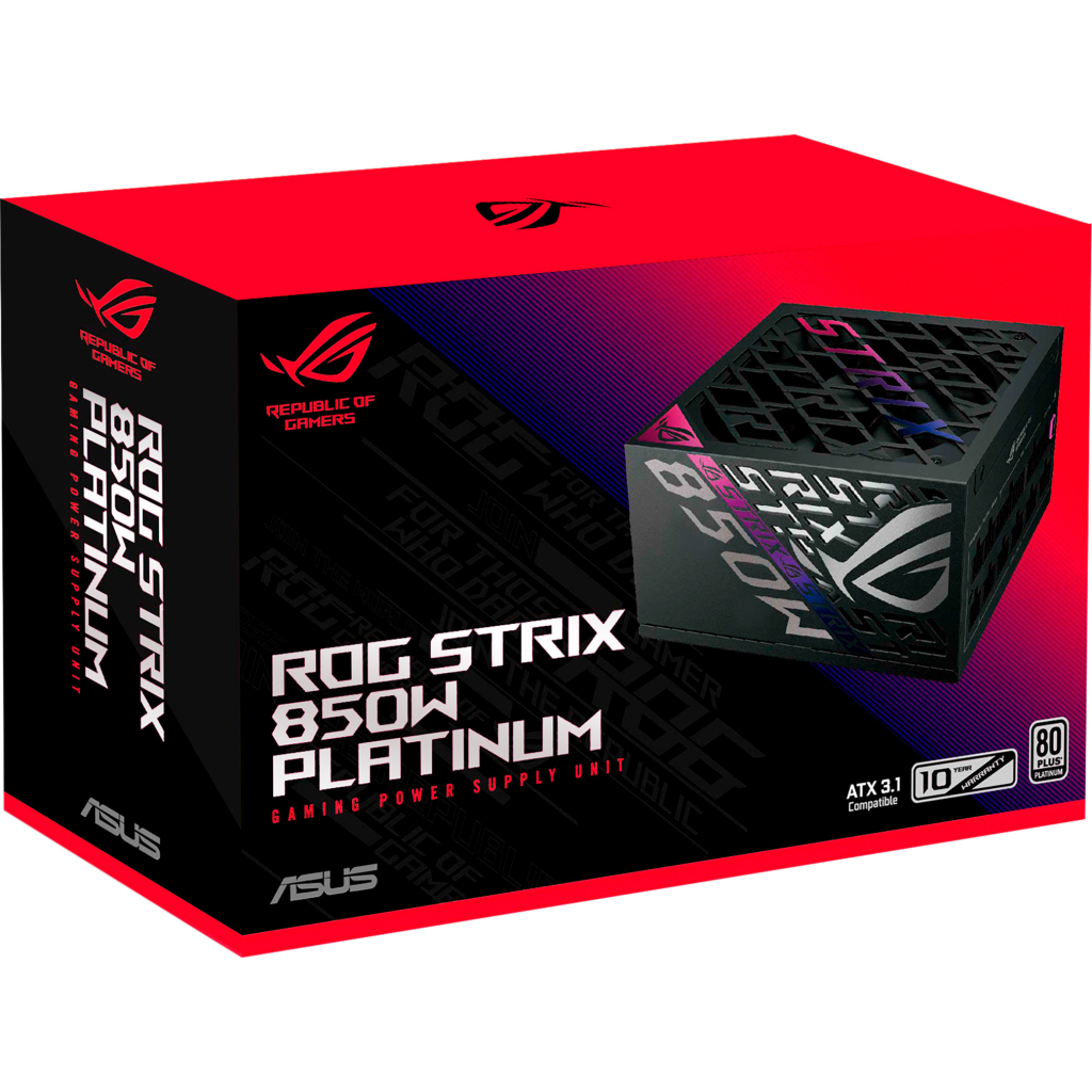 Блок живлення ASUS 850W ROG STRIX (90YE00W2-B0NA00) - фото 4 Блок живлення ASUS 850W ROG STRIX (90YE00W2-B0NA00) - фото 4