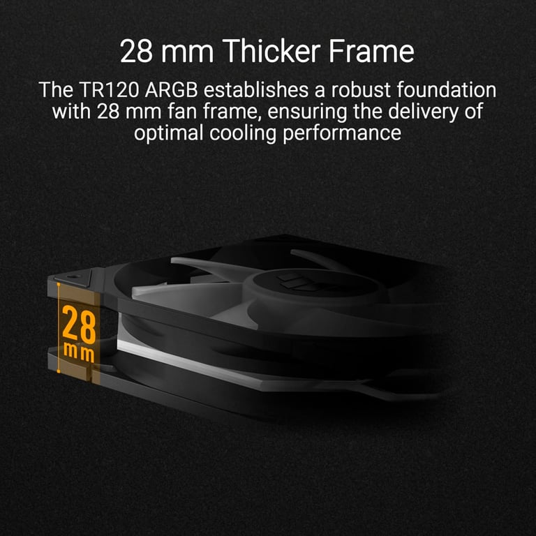 Кулер до корпусу ASUS TUF GAMING TR120 FAN ARGB BLACK (90DA0090-B09000) - фото 10