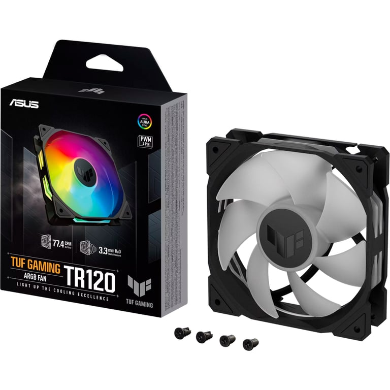 Кулер до корпусу ASUS TUF GAMING TR120 FAN ARGB BLACK (90DA0090-B09000) - фото 9