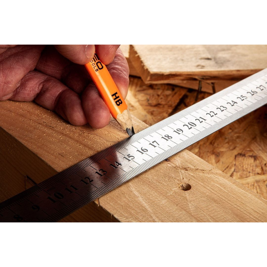 Лінійка будівельна Neo Tools нержавіюча сталь, 500мм (72-215) - фото 6 Лінійка будівельна Neo Tools нержавіюча сталь, 500мм (72-215) - фото 6