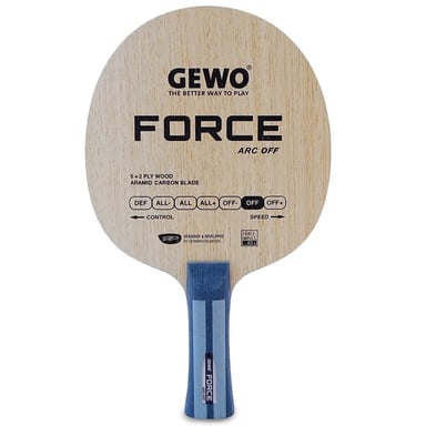 Ракетка для настільного тенісу Gewo Zoom Pro OFF-, Inventus XT Pro 47.5+Elaxxon 45.0, ST (1163800003) (931317) - фото 1