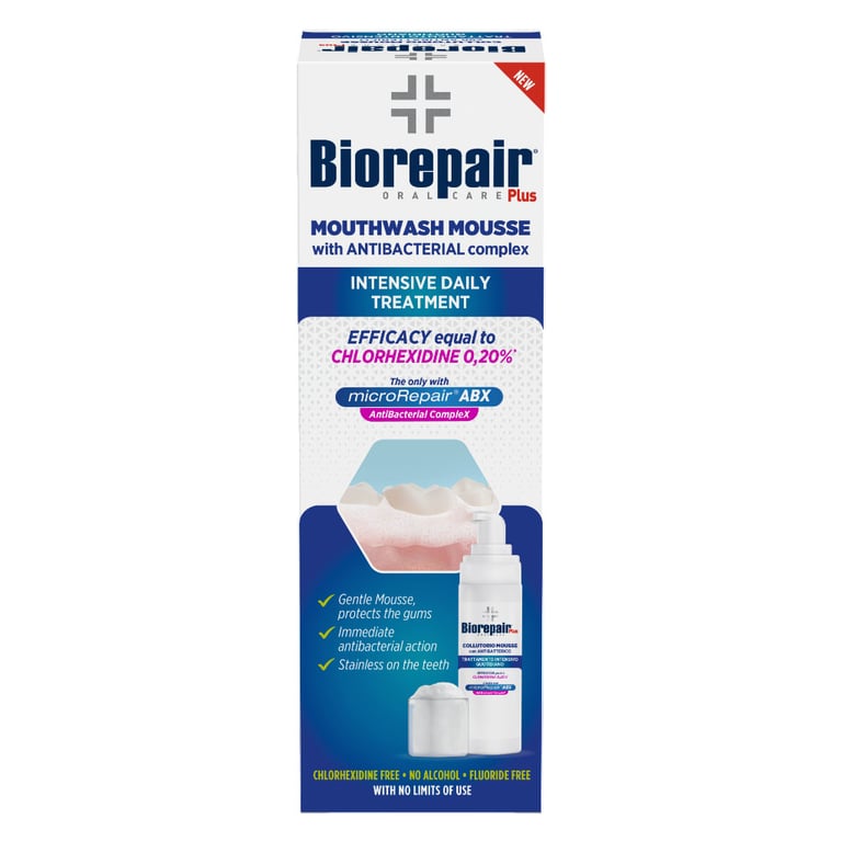 Мус для ротової порожнини Biorepair Plus Антибактеріальний 200 мл (8017331093450) - фото 1