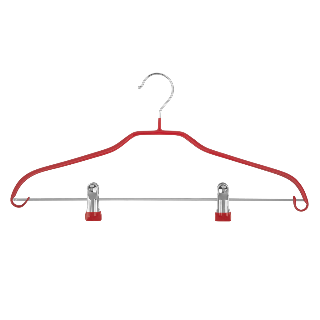 Плічка Ardesto Металеві з ПВХ покриттям З прищіпками Червоні 42 см 2 шт. (ARHC2802RC) - фото 3 Плічка Ardesto Металеві з ПВХ покриттям З прищіпками Червоні 42 см 2 шт. (ARHC2802RC) - фото 3