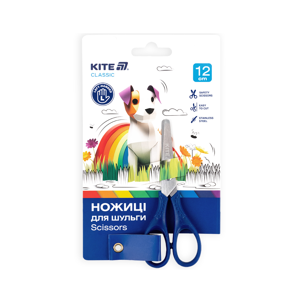 Ножиці Kite дитячі для шульги синій, 12 см (K-149-2) Ножиці Kite дитячі для шульги синій, 12 см (K-149-2)