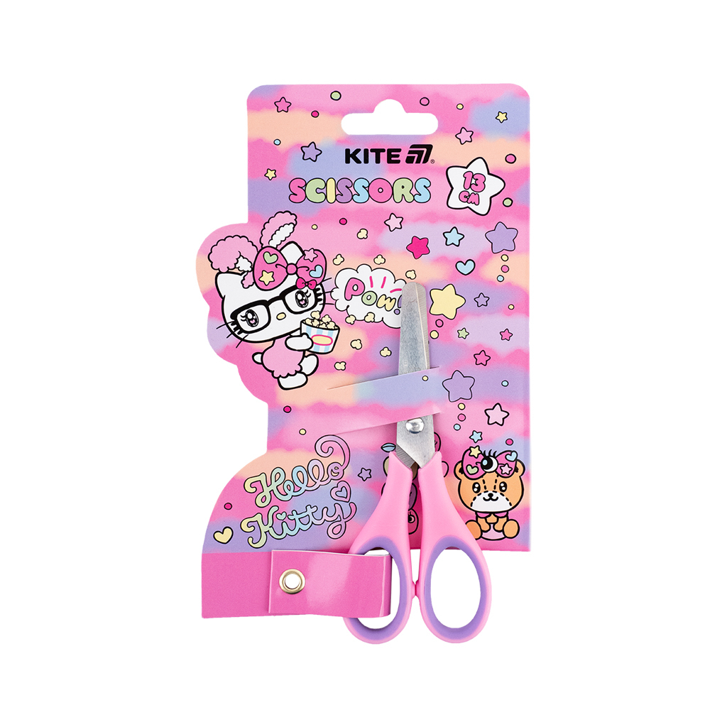 Ножиці Kite дитячі з гумовими вставками Hello Kitty 13 см (HK25-123) - фото 1