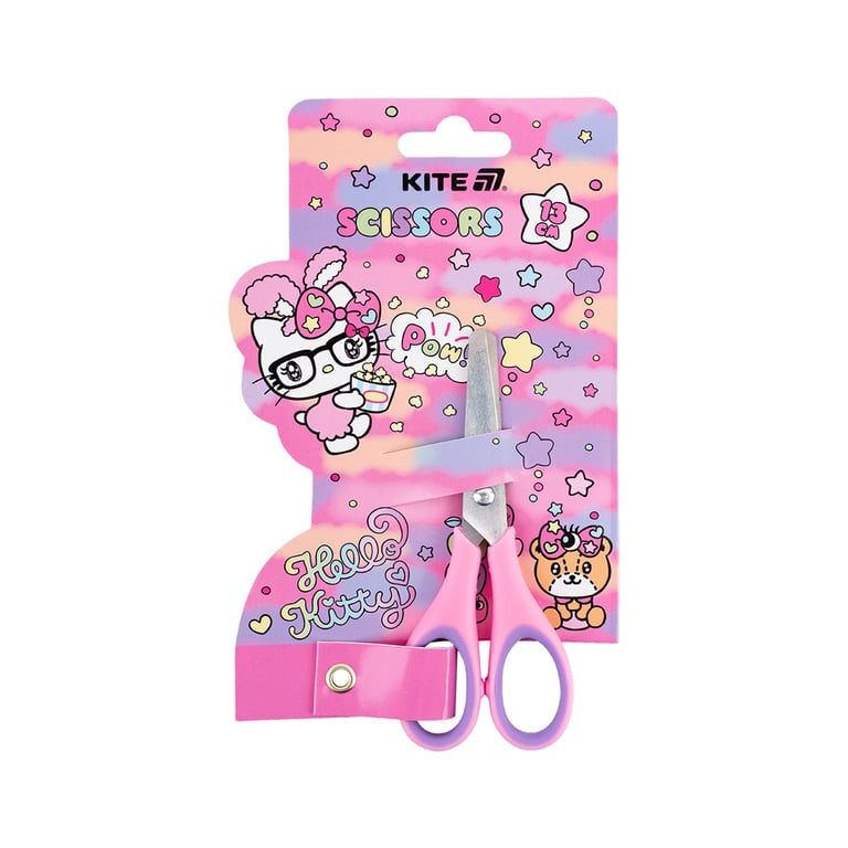 Ножиці Kite дитячі з гумовими вставками Hello Kitty 13 см (HK25-123) - фото 1