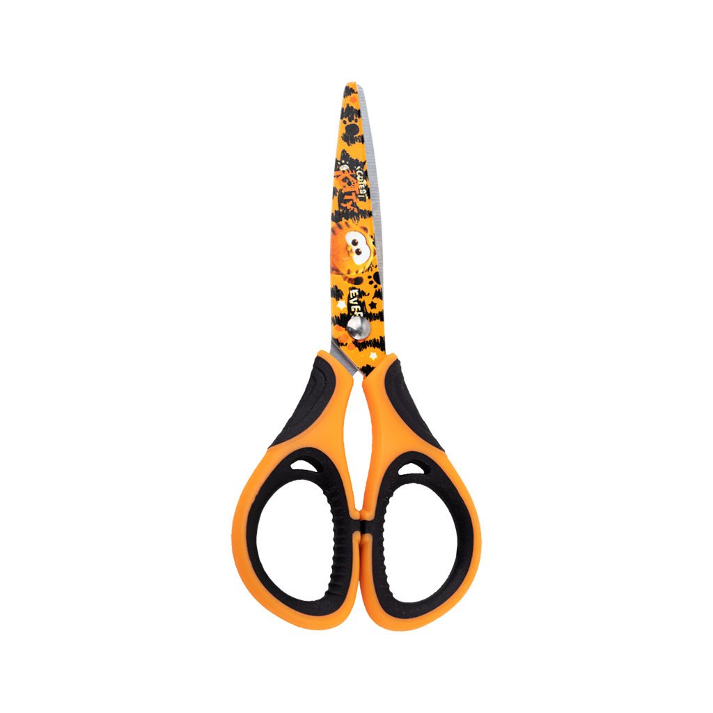 Ножиці Kite дитячі з гумовими вставками і малюнком на лезі Garfield 13 см (GF25-148) - фото 2 Ножиці Kite дитячі з гумовими вставками і малюнком на лезі Garfield 13 см (GF25-148) - фото 2
