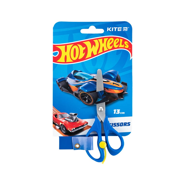 Ножиці Kite дитячі з пружиною Hot Wheels 13 см (HW24-129) - фото 1