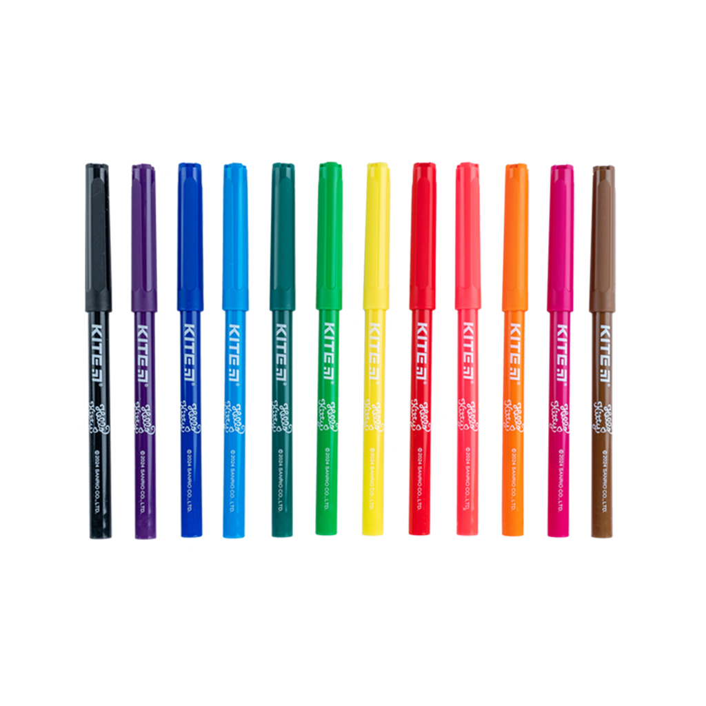 Фломастери Kite Hello Kitty 12 кольорів (HK24-447) - фото 2 Фломастери Kite Hello Kitty 12 кольорів (HK24-447) - фото 2