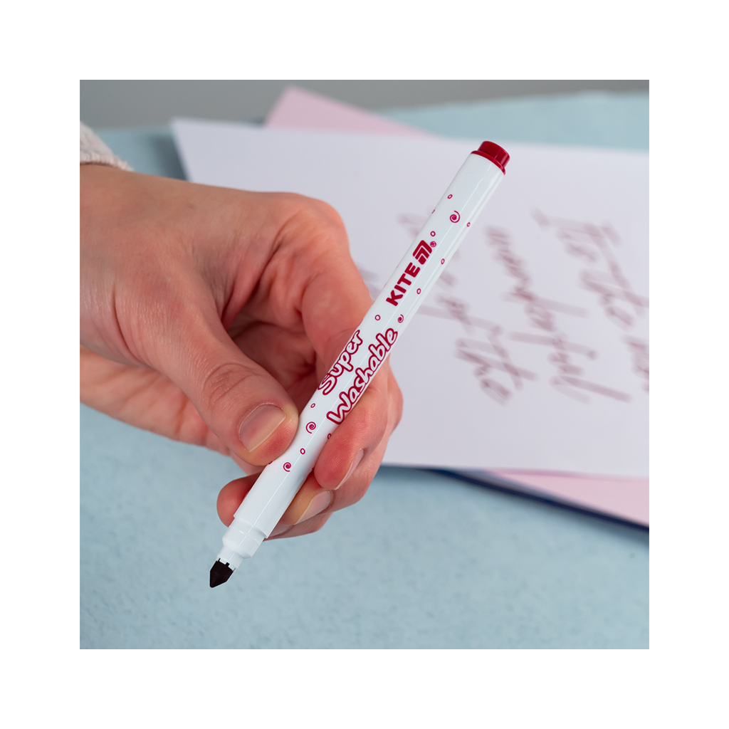 Фломастери Kite Creative Superwashable 24 кольорів (K-1153) - фото 5 Фломастери Kite Creative Superwashable 24 кольорів (K-1153) - фото 5