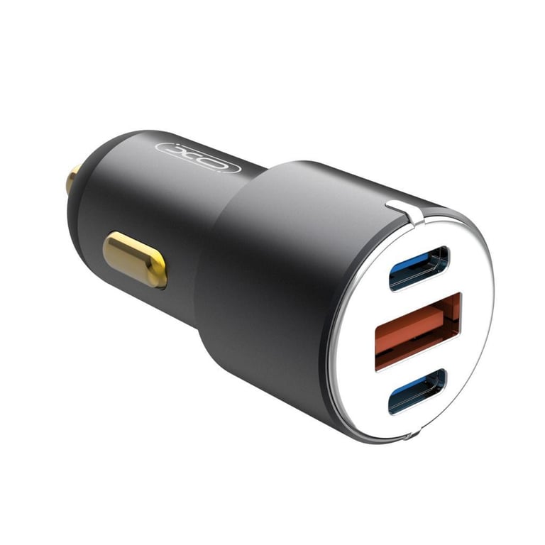 Зарядний пристрій XO CC45 1 USB QC 3.0 + 2 Type-C PD (60W) Black (XO-CC45-BK) - фото 5
