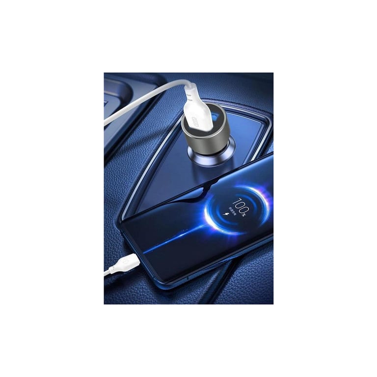 Зарядний пристрій XO TZ09 2.4A/2 USB + cable microUSB Grey (XO-TZ09M-GR) - фото 3