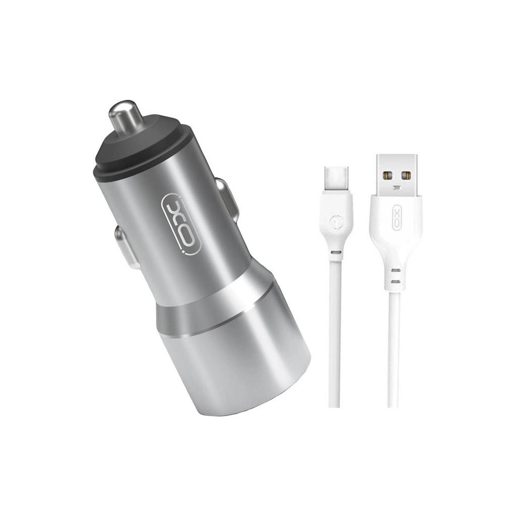 Зарядний пристрій XO TZ09 2.4A/2 USB + cable Type-C Grey (XO-TZ09T-GR) Зарядний пристрій XO TZ09 2.4A/2 USB + cable Type-C Grey (XO-TZ09T-GR)