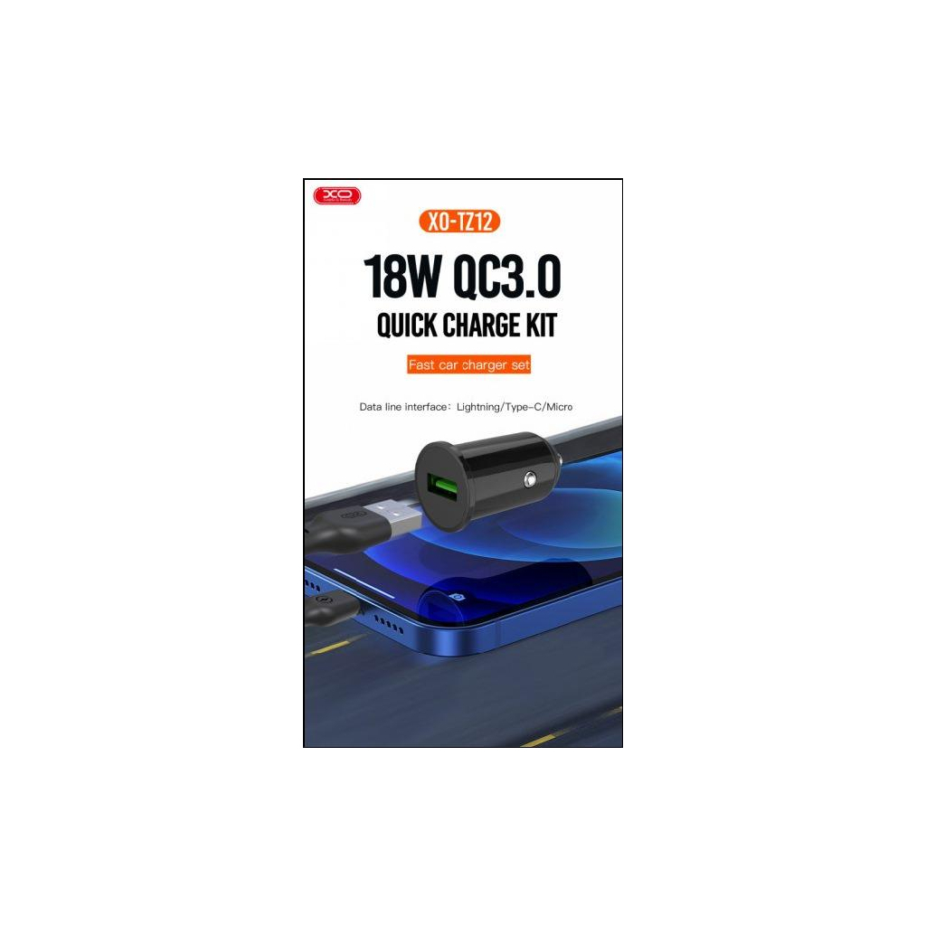 Зарядний пристрій XO TZ12 QC3.0 (1USB/18W) + USB - Type-C Black (XO-TZ12-BK) - фото 2 Зарядний пристрій XO TZ12 QC3.0 (1USB/18W) + USB - Type-C Black (XO-TZ12-BK) - фото 2