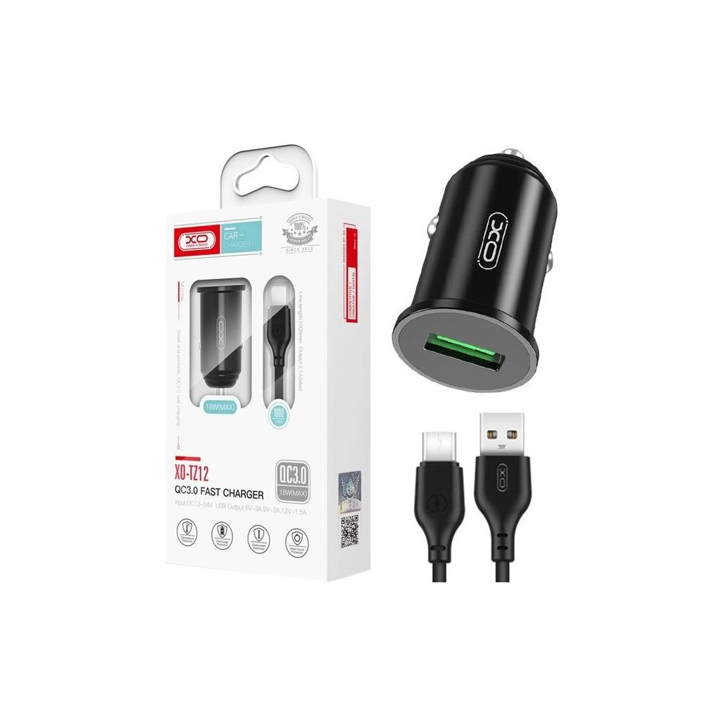 Зарядний пристрій XO TZ12 QC3.0 (1USB/18W) + USB - Type-C Black (XO-TZ12-BK) - фото 4 Зарядний пристрій XO TZ12 QC3.0 (1USB/18W) + USB - Type-C Black (XO-TZ12-BK) - фото 4