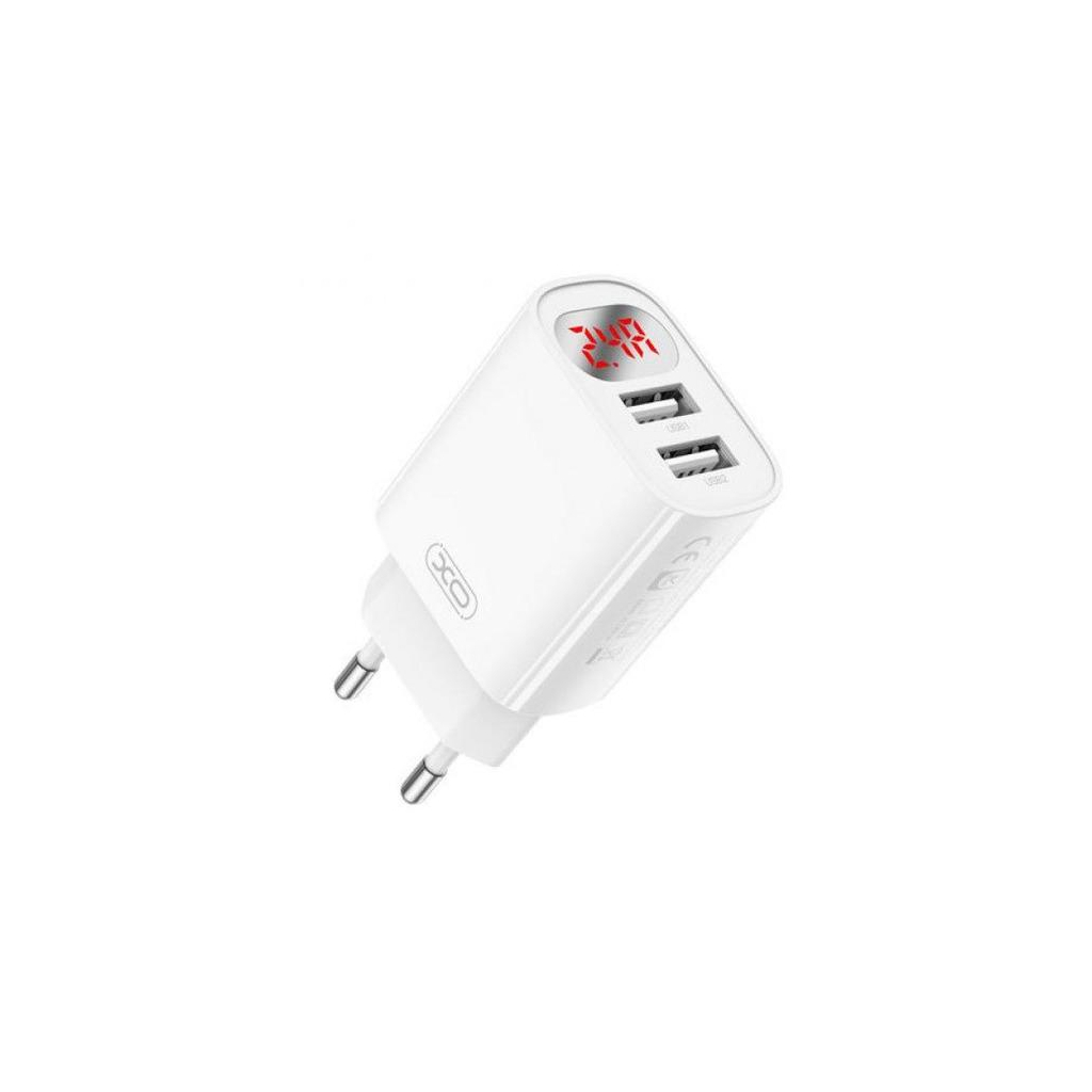 Зарядний пристрій XO L95 (2USB/2.4A) + USB - MicroUSB White (XO-L95-M) - фото 4 Зарядний пристрій XO L95 (2USB/2.4A) + USB - MicroUSB White (XO-L95-M) - фото 4