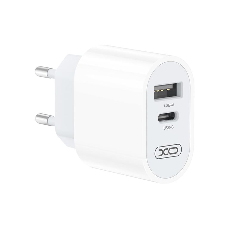 Зарядний пристрій XO L97 (1Type-C/1USB/2.4A) + USB - MicroUSB White (XO-L97-MC) - фото 3