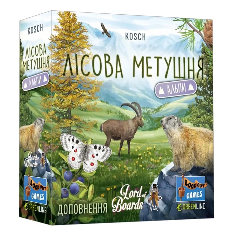 Настільна гра Lord of Boards Лісова метушня. Альпи (Forest Shuffle: Alpine Expansion) (укр.) доповнення (LOB2405UA) - фото 1