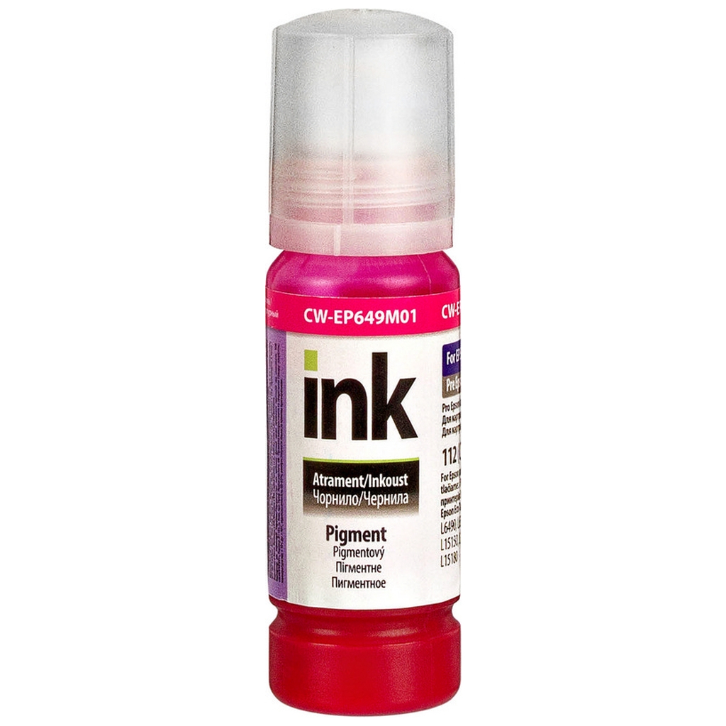 Чорнило ColorWay Epson L-6490/L65XX 70мл Magenta Pigm. (CW-EP649M01) - фото 1
