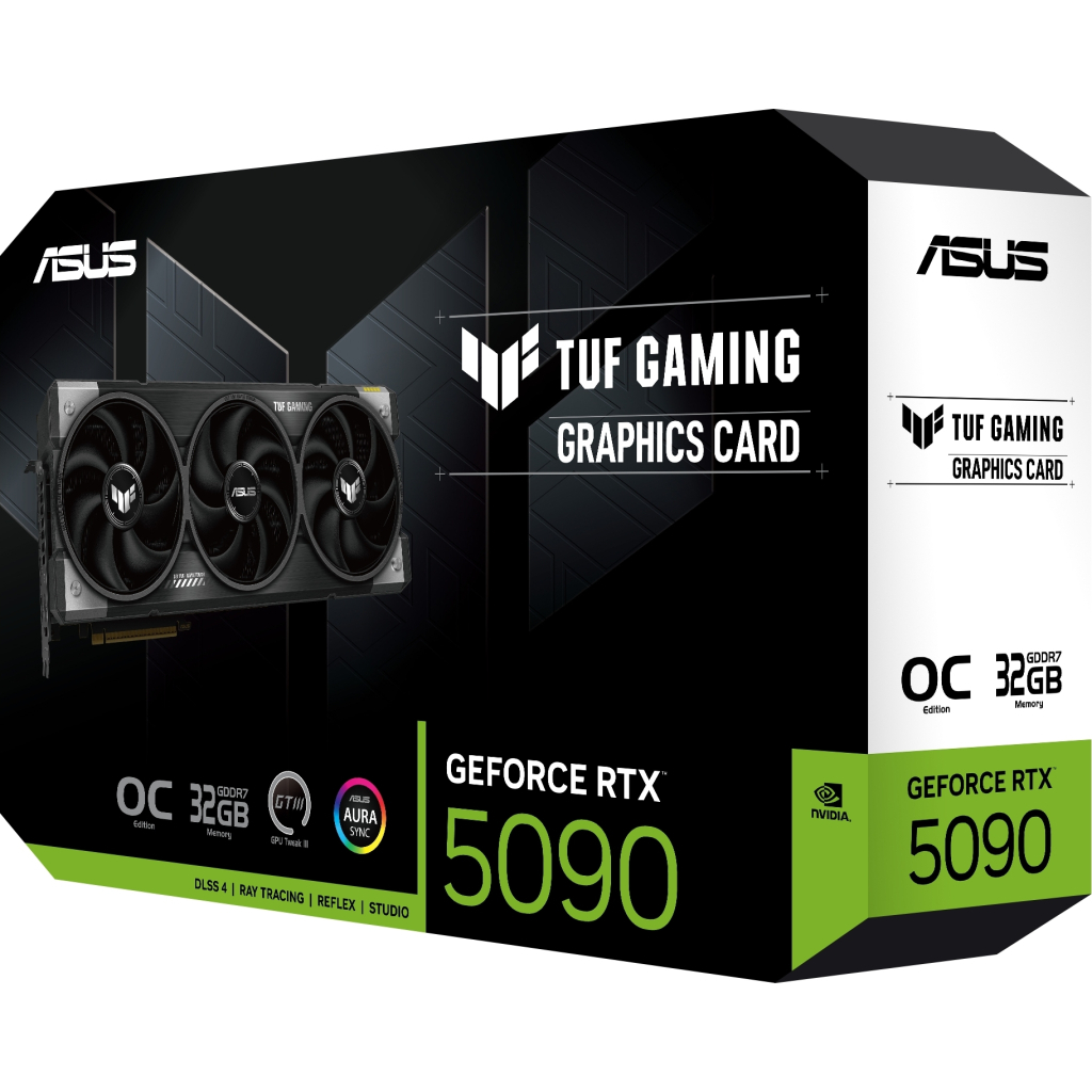 Відеокарта ASUS GeForce RTX5090 32GB TUF OC GAMING (TUF-RTX5090-O32G-GAMING) - фото 4 Відеокарта ASUS GeForce RTX5090 32GB TUF OC GAMING (TUF-RTX5090-O32G-GAMING) - фото 4