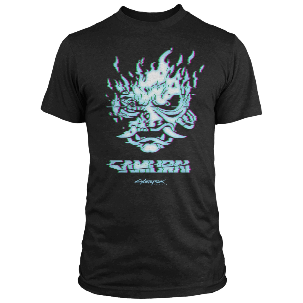 Футболка Jinx Cyberpunk 2077 - Glitch Samurai Premium Tee Black, M (JINX-11911M)