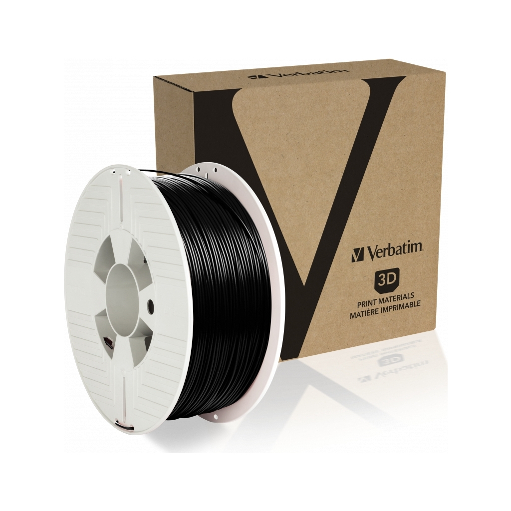 Пластик для 3D-принтера Verbatim PETG, 1.75 мм, 1 кг, Black (55052) - фото 2 Пластик для 3D-принтера Verbatim PETG, 1.75 мм, 1 кг, Black (55052) - фото 2