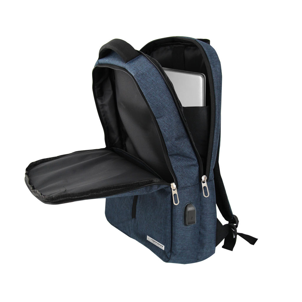 Рюкзак для ноутбука Esperanza 15.6" TARANTO, gray (ET196) - фото 4 Рюкзак для ноутбука Esperanza 15.6" TARANTO, gray (ET196) - фото 4