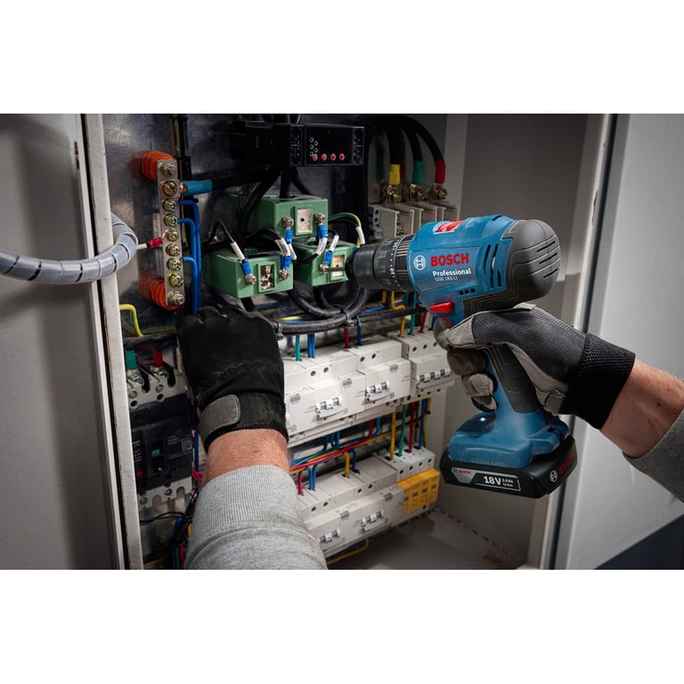 Шуруповерт Bosch GSB 183-LI 18V, 2х2Ah, 21-56Нм, 374-1815 об/хв, кейс, 1.2кг (0.601.9K9.100) - фото 10