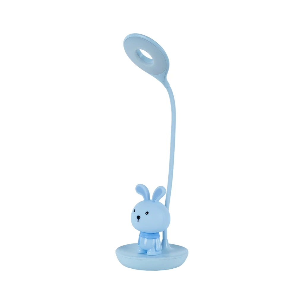 Настільна лампа Kite Bunny LED з акумулятором, блакитна (K24-492-1-3) - фото 2 Настільна лампа Kite Bunny LED з акумулятором, блакитна (K24-492-1-3) - фото 2