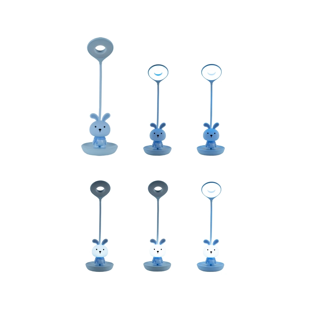 Настільна лампа Kite Bunny LED з акумулятором, блакитна (K24-492-1-3) - фото 5 Настільна лампа Kite Bunny LED з акумулятором, блакитна (K24-492-1-3) - фото 5