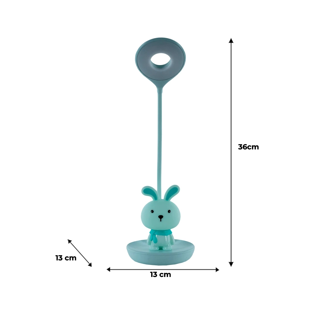 Настільна лампа Kite Bunny LED з акумулятором, зелена (K24-492-1-4) - фото 7 Настільна лампа Kite Bunny LED з акумулятором, зелена (K24-492-1-4) - фото 7