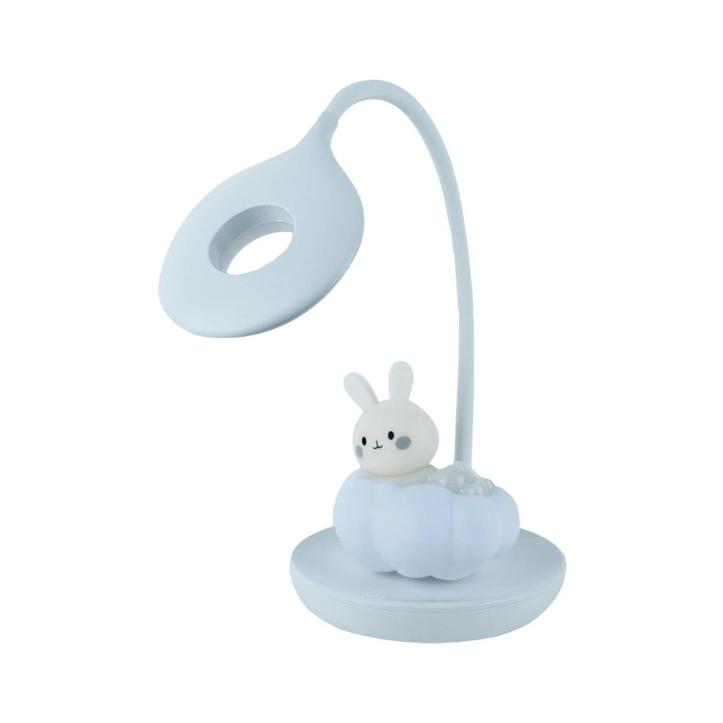 Настільна лампа Kite Cloudy Bunny LED з акумулятором , біла (K24-493-1-1) Настільна лампа Kite Cloudy Bunny LED з акумулятором , біла (K24-493-1-1)