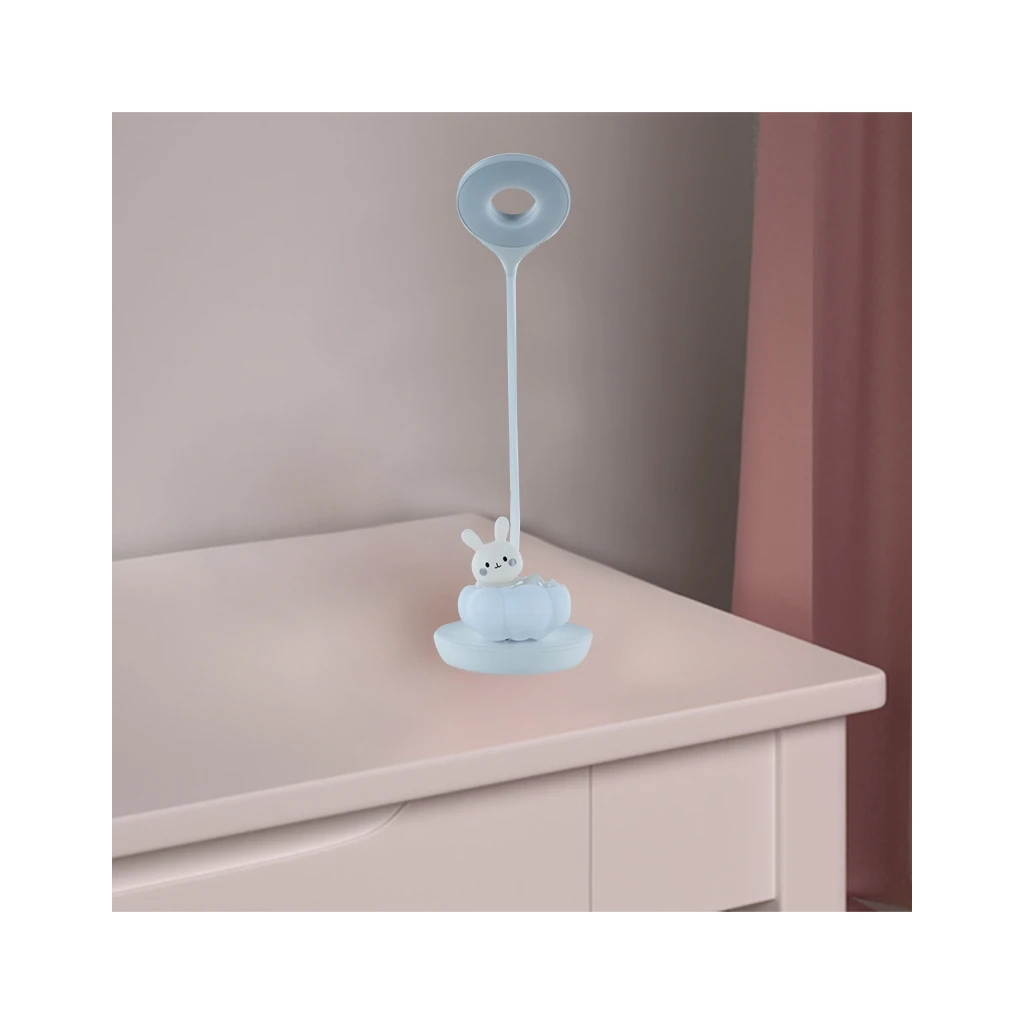 Настільна лампа Kite Cloudy Bunny LED з акумулятором , біла (K24-493-1-1) - фото 6 Настільна лампа Kite Cloudy Bunny LED з акумулятором , біла (K24-493-1-1) - фото 6