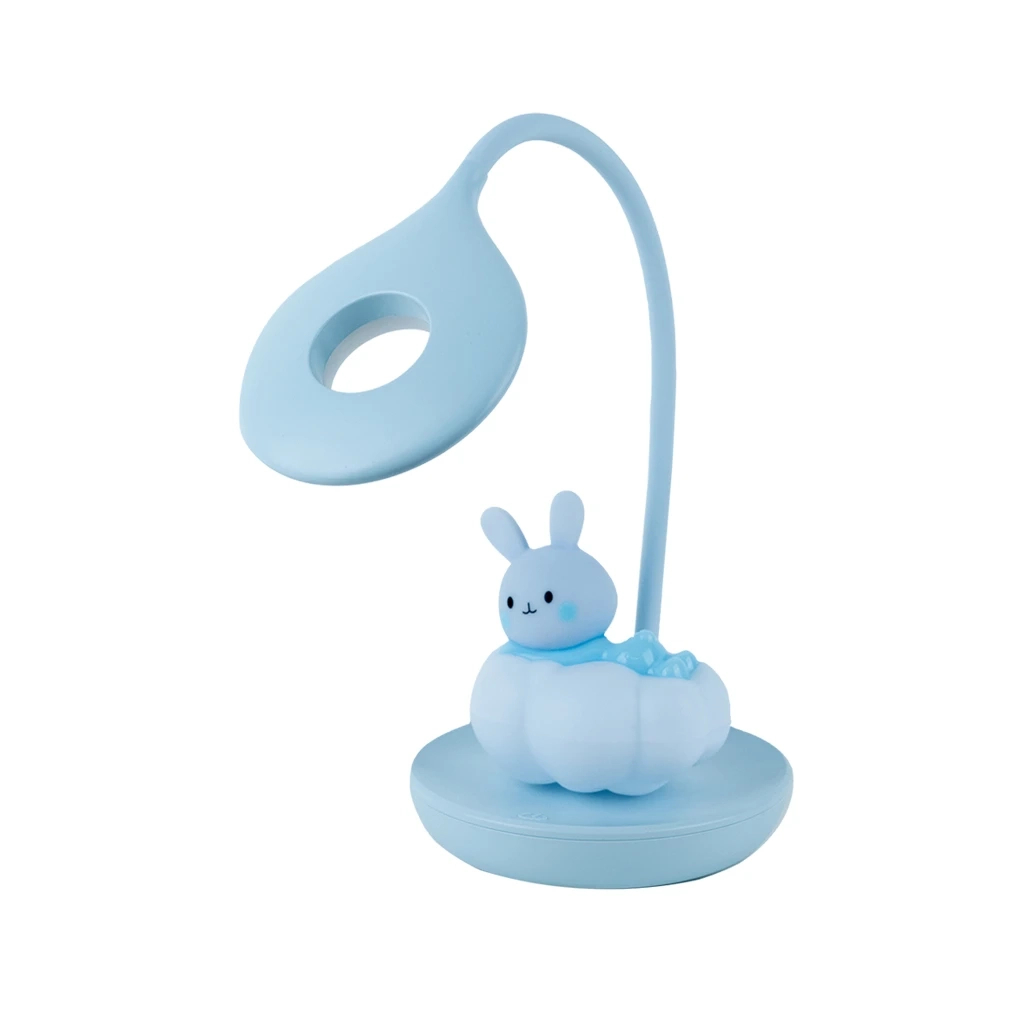 Настільна лампа Kite Cloudy Bunny LED з акумулятором, блакитна (K24-493-1-3) Настільна лампа Kite Cloudy Bunny LED з акумулятором, блакитна (K24-493-1-3)