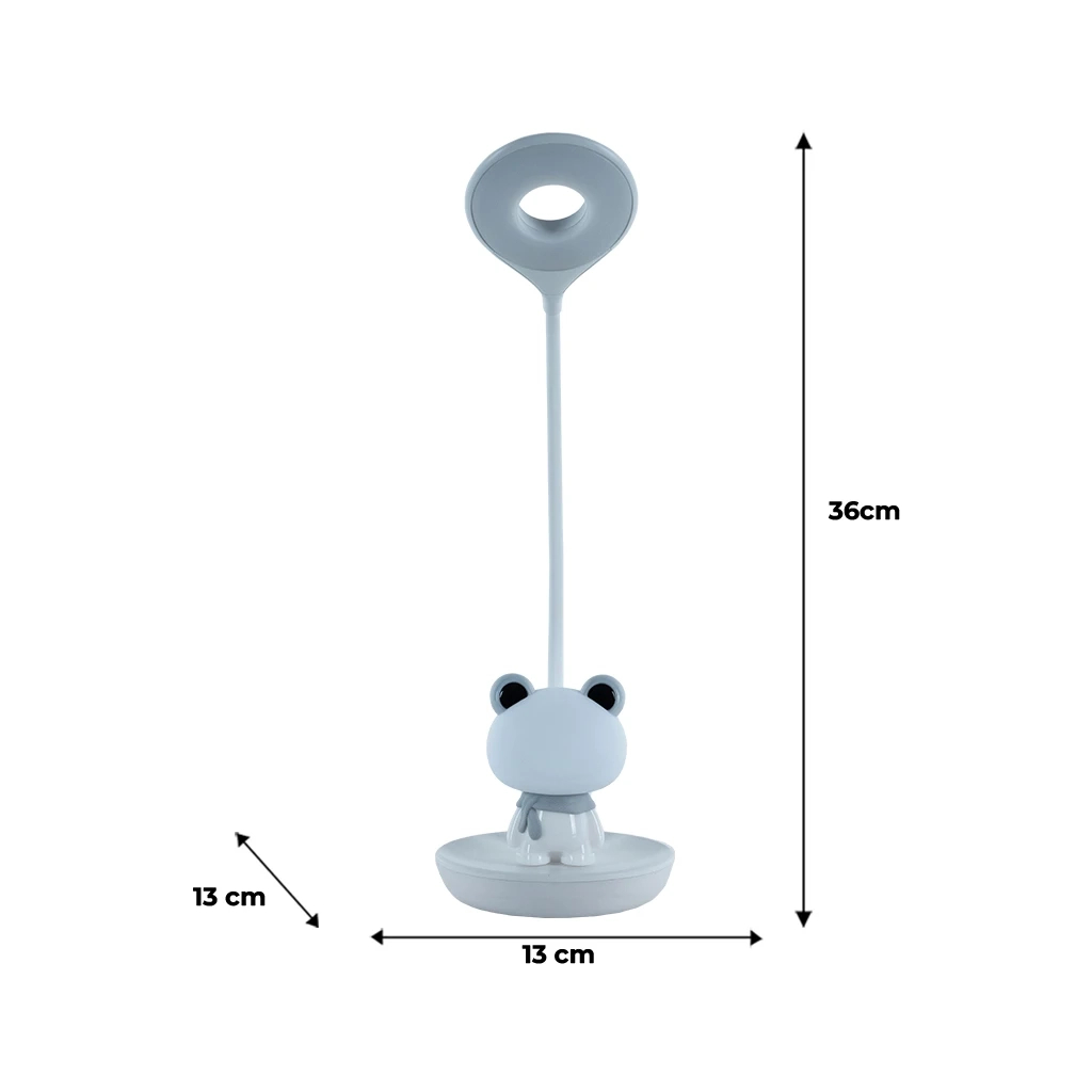 Настільна лампа Kite Froggy LED з акумулятором, біла (K24-492-3-1) - фото 7 Настільна лампа Kite Froggy LED з акумулятором, біла (K24-492-3-1) - фото 7